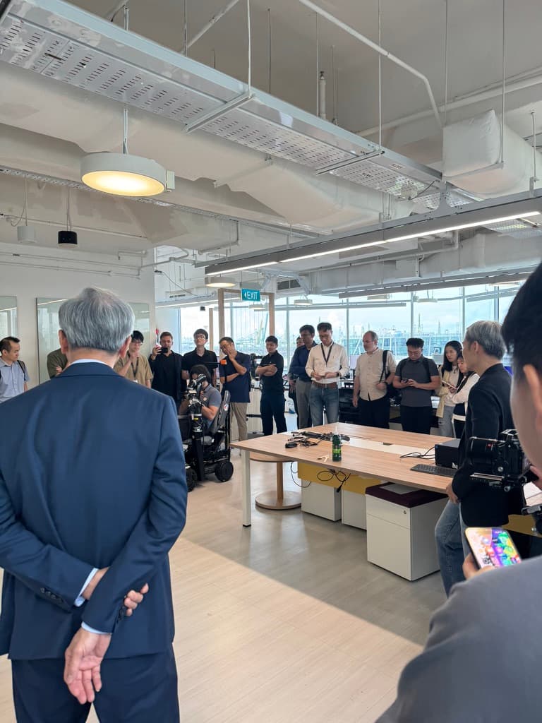 Demo day with university president